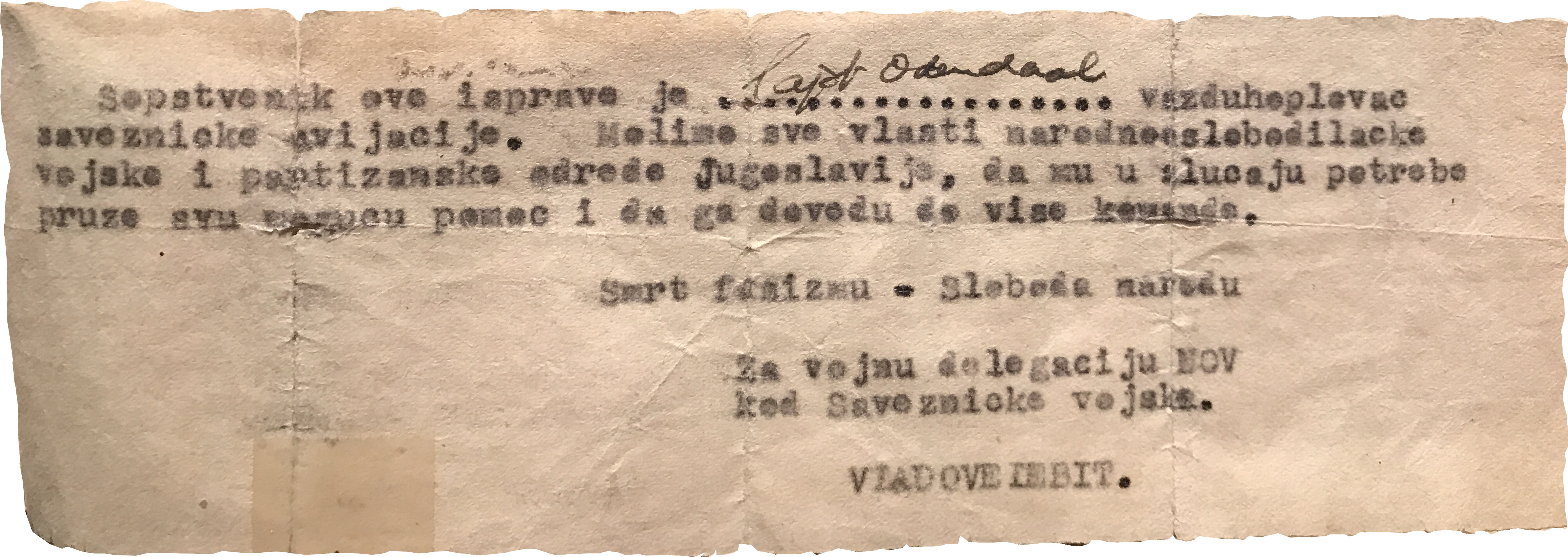 Free Passage Document